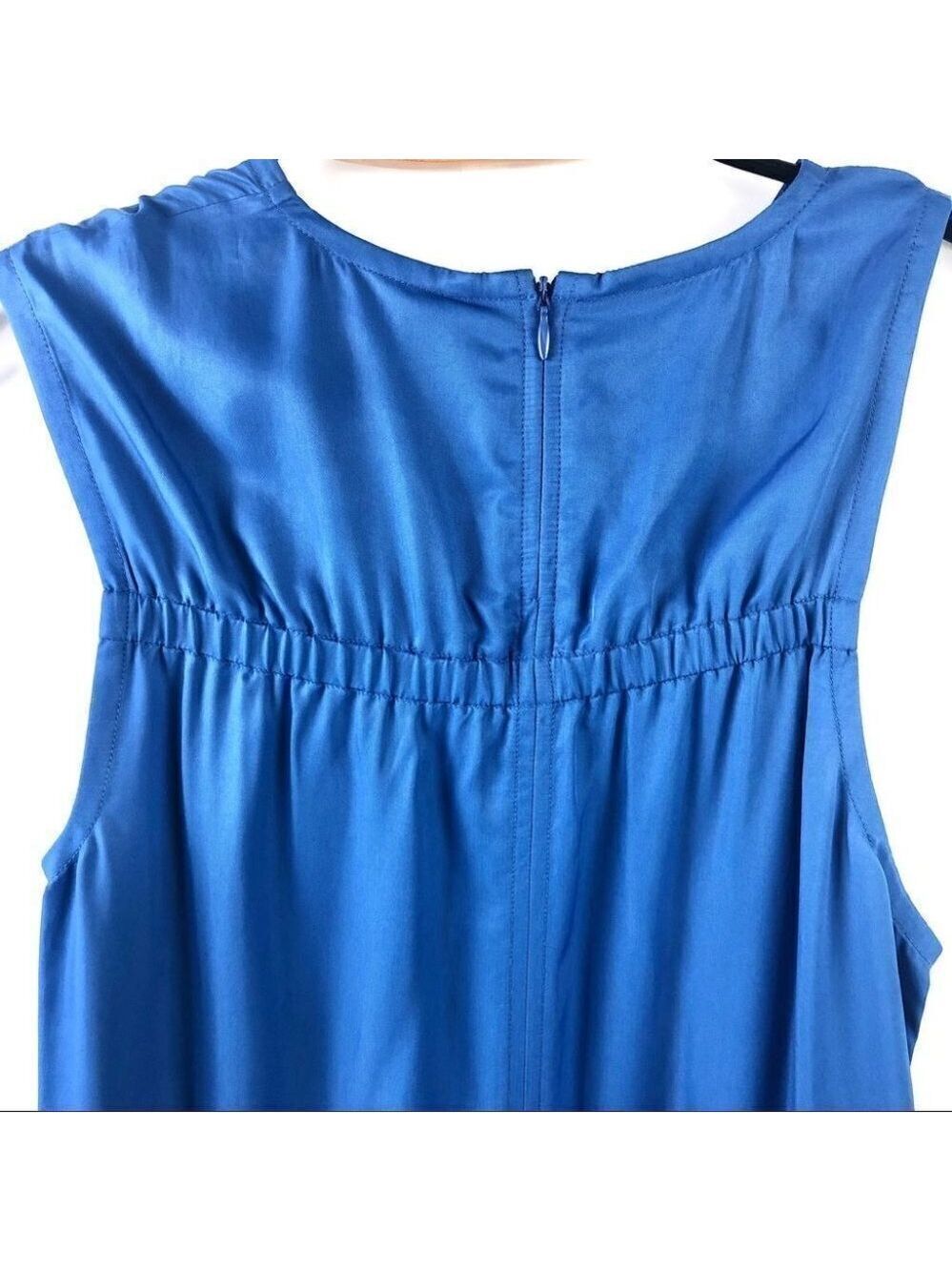 ** NEW Helmut Lang Cerulean Blue Sleeveless Elasticated Viscose Dress Size 0 - Picture 4 of 7